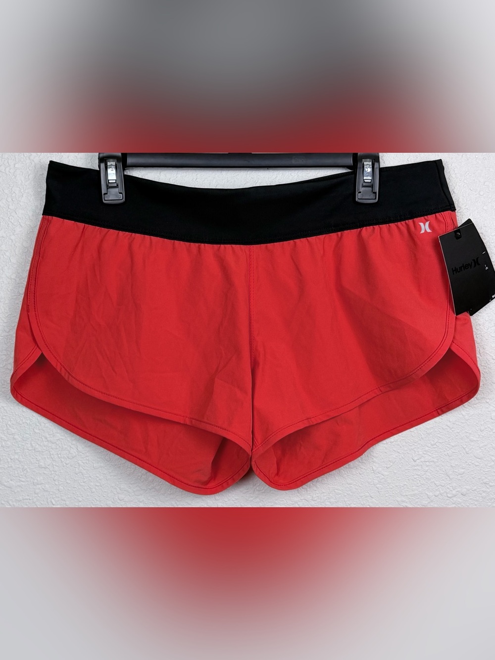 Hurley Phantom Beachrider Board Shorts Womens XL Speed Red 2.5” NWT